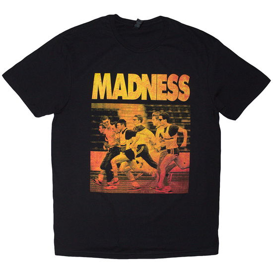 Cover for Madness · Madness Unisex T-Shirt: Gold Keep Moving (Black) (T-shirt) [size S] (2025)
