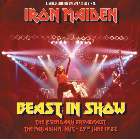 Cover for Iron Maiden · Palladium Nyc 1982 (Red &amp; Orange Splatter Vinyl) (LP) (2024)