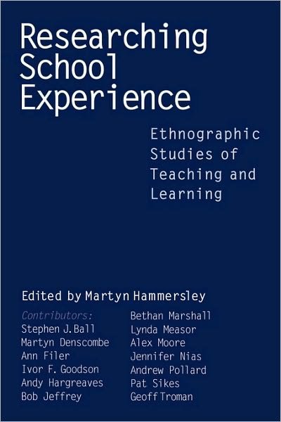 Cover for Martyn Hammersley · Researching School Experience: Explorations of Teaching and Learning (Taschenbuch) (1999)