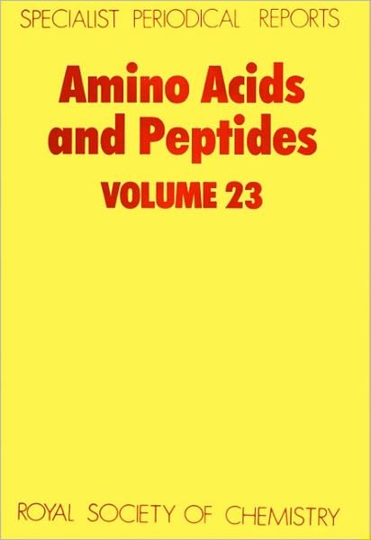 Cover for Royal Society of Chemistry · Amino Acids and Peptides: Volume 23 - Specialist Periodical Reports (Gebundenes Buch) (1992)