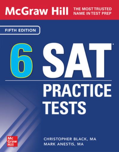 Cover for Christopher Black · McGraw Hill 6 SAT Practice Tests, Fifth Edition (Paperback Book) (2023)