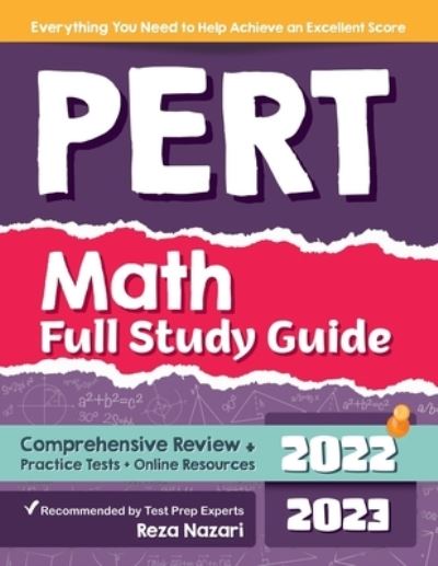 Cover for Reza Nazari · PERT Math Full Study Guide: Comprehensive Review + Practice Tests + Online Resources (Paperback Book) (2021)