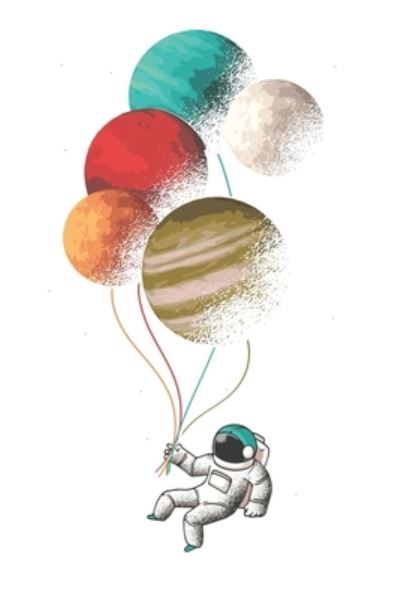 Cover for M W -Trading · Terminplaner - Astronaut Flying With Balloons (Paperback Book) (2020)