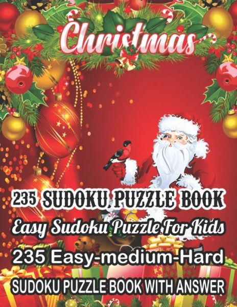 Cover for Rainbow Publishing · Christmas 235 Sudoku Puzzle Book Easy Sudoku Puzzle For Kids (Paperback Book) (2019)