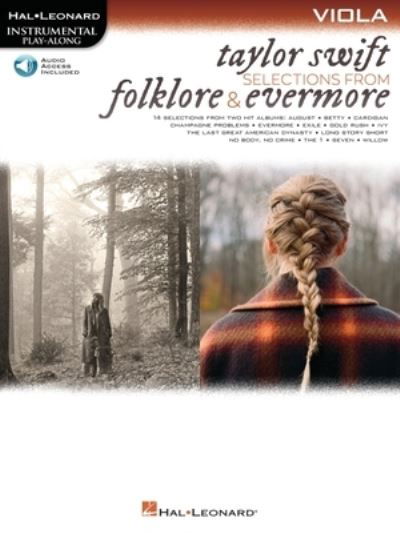 Cover for Taylor Swift · Taylor Swift - Selections from Folklore &amp; Evermore: Viola Play-Along Book with Online Audio (Bok) (2021)