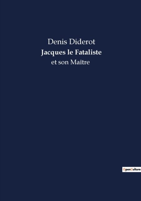 Cover for Denis Diderot · Jacques le Fataliste (Paperback Bog) (2022)