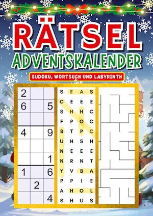 Cover for Isamrätsel Verlag · Rätsel Adventskalender 2023 | Weihnachtsgeschenk für erwachsene (Book) (2023)