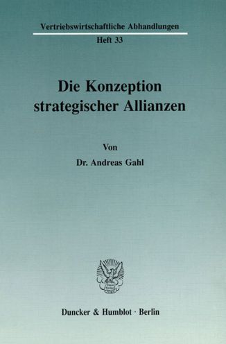 Cover for Gahl · Die Konzeption strategischer Allia (Book) (1991)