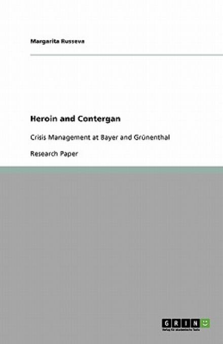 Cover for Russeva · Heroin and Contergan (Book) (2008)