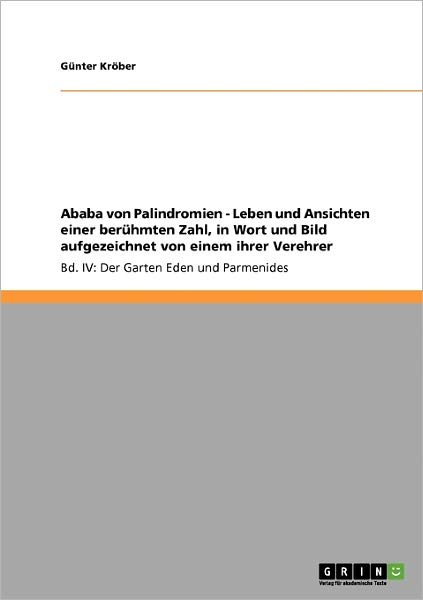 Cover for Kröber · Ababa von Palindromien - Leben u (Bog)