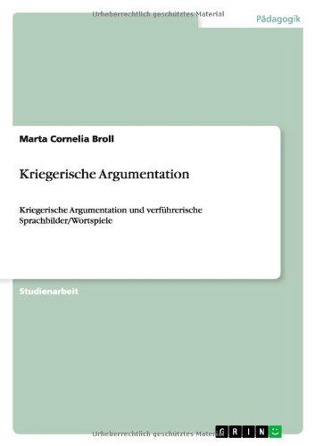 Cover for Broll · Kriegerische Argumentation (Book) [German edition] (2013)