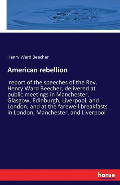 Cover for Beecher · American rebellion (Book) (2016)