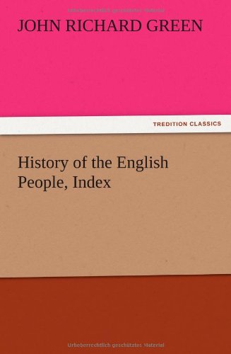 Cover for John Richard Green · History of the English People, Index (Pocketbok) (2012)