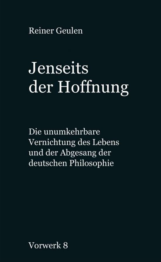 Cover for Geulen · Jenseits der Hoffnung (Bok)