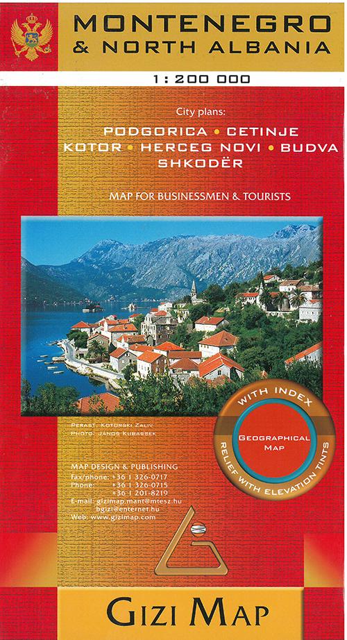 Cover for Gizi Map · Montenegro &amp; North Albania (Innbunden bok) (2014)