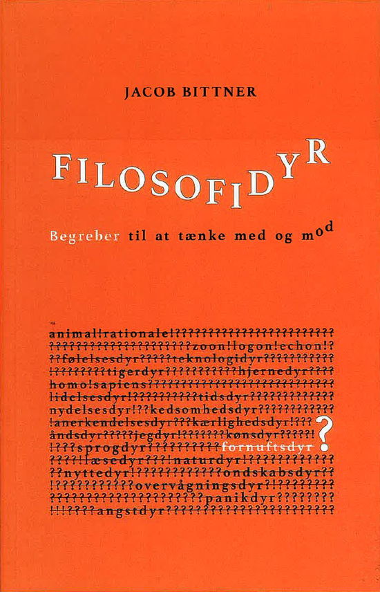 Cover for Jacob Bittner · Filosofidyr (Sewn Spine Book) [1st edition] (2024)