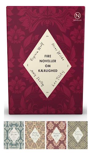 Cover for Oscar Wilde, Virginia Woolf, Mary Shelley, Lev Tolstoj · Noveller fra Novellix: Gaveæske med fire noveller om kærlighed (Heftet bok) [1. utgave] (2020)