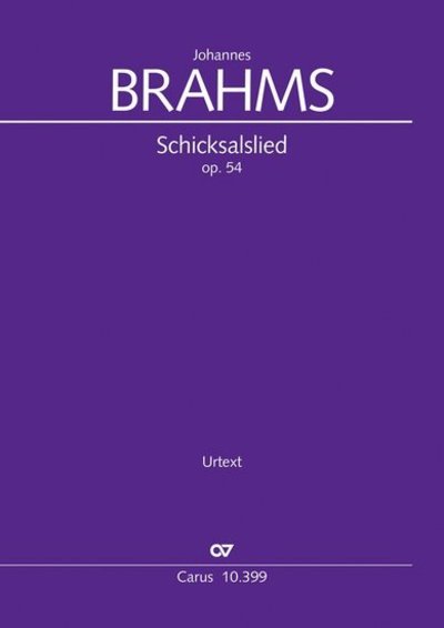 Cover for Brahms · Brahms:schicksalslied, Partitur (Book)