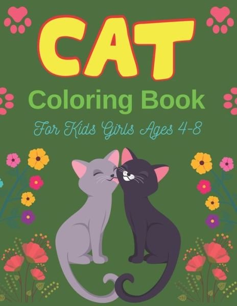 Cover for Drowsa Publications · CAT Coloring Book For Kids Girls Ages 4-8 (Pocketbok) (2020)