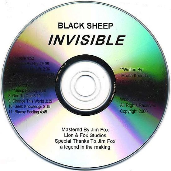 Cover for Blacksheep · Invisible (CD) (2007)