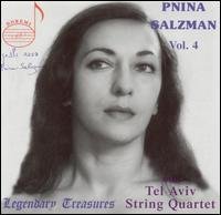 Cover for Salzman / Schumann / Brahms / Tel Aviv String Quar · Legendary Treasures: Pnina Salzman 4 (CD) (2005)