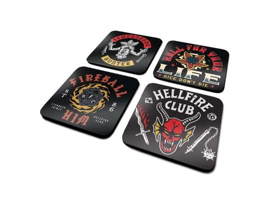 Cover for Pyramid International · Stranger Things 4 (Hellfire Club) Coaster Set 4Pk (Legetøj) (2023)