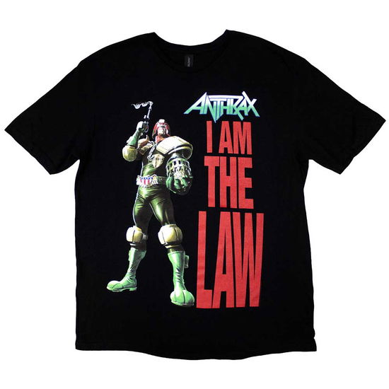 Anthrax Unisex T-Shirt: I am the Law - Anthrax - Mercancía - Global - Apparel - 5055295344150 - 