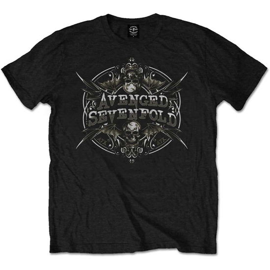 Cover for Avenged Sevenfold · Avenged Sevenfold Unisex T-Shirt: Reflections (T-shirt) [size S] [Black - Unisex edition]