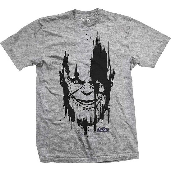 Marvel Comics Unisex T-Shirt: Avengers Infinity War Thanos Head Black - Marvel Comics - Merchandise - Bravado - 5056170631150 - 