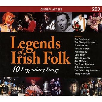 Cover for Legends of Irish Folk: 40 Legendary Songs (CD)