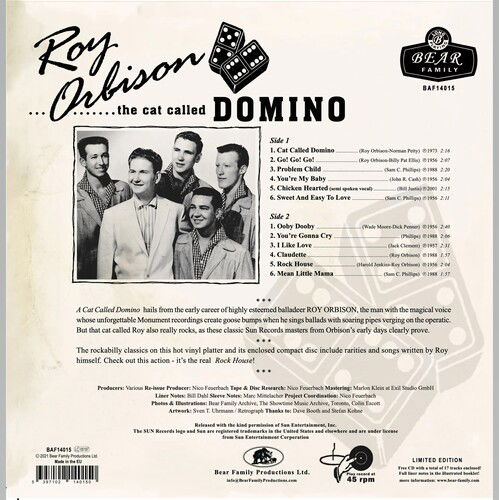 The Cat Called Domino - Roy Orbison - Muzyka - BEAR FAMILY (CODE 7) - 5397102140150 - 9 kwietnia 2021