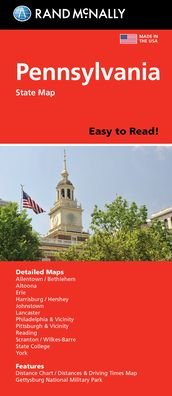Cover for Rand McNally · Rand McNally: Pennsylvania State Map (Gebundenes Buch) (2021)