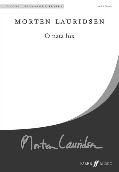 Cover for Morten Lauridsen · O Nata Lux (Paperback Book) (2005)