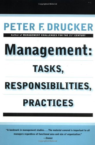 Cover for Peter F. Drucker · Management: Tasks, Responsibilities, Practices (Taschenbuch) [Reprint edition] (1993)