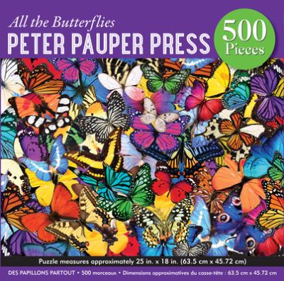 Cover for Peter Pauper Press Inc. · All the Butterflies 500 Piece Jigsaw Puzzle (N/A) (2022)