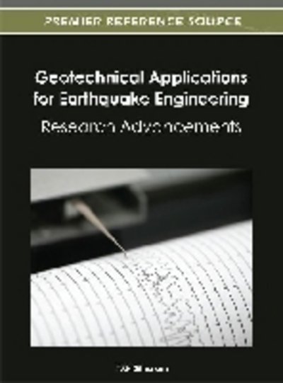 Cover for T.g. Sitharam · Geotechnical Applications for Earthquake Engineering: Research Advancements (Gebundenes Buch) (2012)
