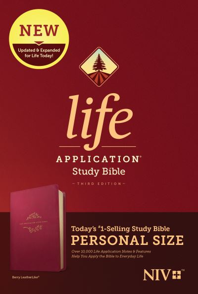 Cover for Tyndale · NIV Life Application Study Bible, Third Edition, Personal Size (Leatherlike, Berry) (Leather Book) (2020)