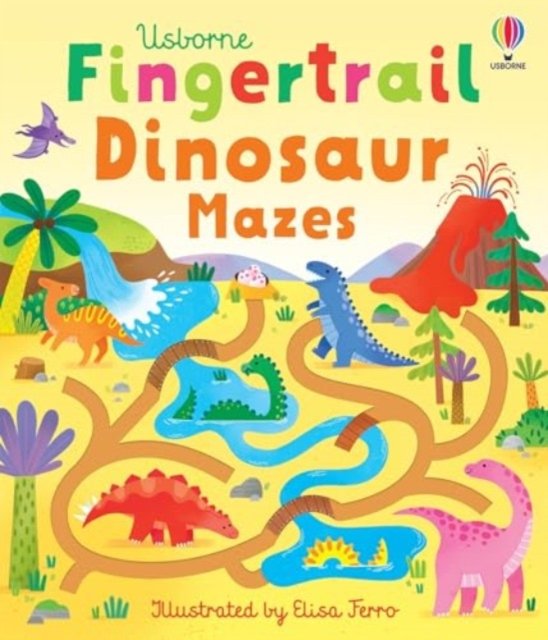 Cover for Felicity Brooks · Fingertrail Dinosaur Mazes - Fingertrails (Tavlebog) (2024)