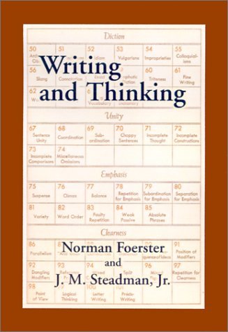 Cover for Norman Foerster · Writing and Thinking: A Handbook of Composition and Revision (Inbunden Bok) [Expanded edition] (2000)
