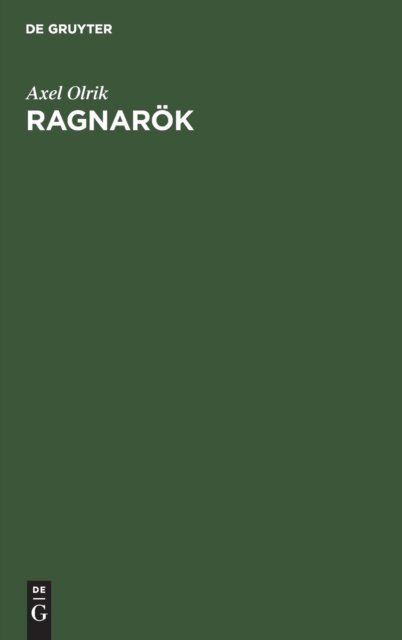 Cover for Axel Olrik · Ragnark (Hardcover Book) (2023)