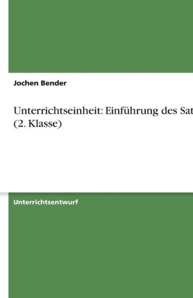 Cover for Bender · Unterrichtseinheit: Einführung d (Book) [German edition] (2013)