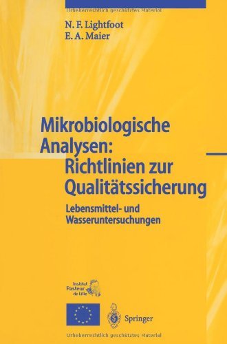 Cover for N F Lightfoot · Mikrobiologische Analysenglish: Richtlinienglish Zur Qualitatssicherung (Paperback Book) [German, Softcover Reprint of the Original 1st Ed. 2003 edition] (2012)
