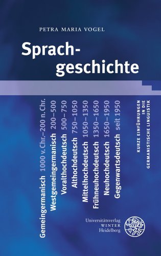 Cover for Vogel · Sprachgeschichte (Buch) [German edition] (2012)