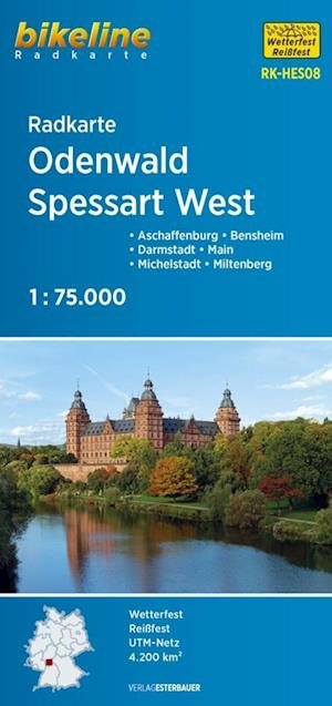 Cover for Esterbauer Verlag · Radkarte Odenwald Spessart West (RK-HES08) (Map) (2019)