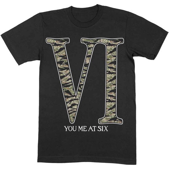 You Me At Six Unisex T-Shirt: Camo VI - You Me At Six - Merchandise -  - 9950670338150 - 