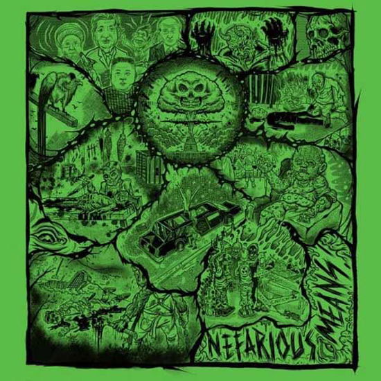 Cover for Eat the Decay · Nefarious Means (Neon Green Vinyl) (LP) (2025)