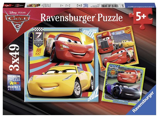 Puzzel Cars 3: 3x49 stukjes (080151) - Ravensburger - Boeken - Ravensburger - 4005556080151 - 24 januari 2018