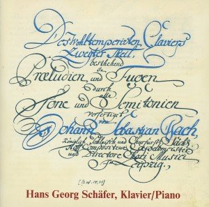 Bach / Schafer,hans George · Well Tempered Klavier 2 (CD) (2002)