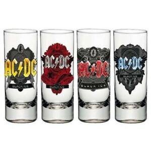 AC/DC 4 Pack Shot Glasses - Ac/Dc - Produtos - AC/DC - 4039103740151 - 