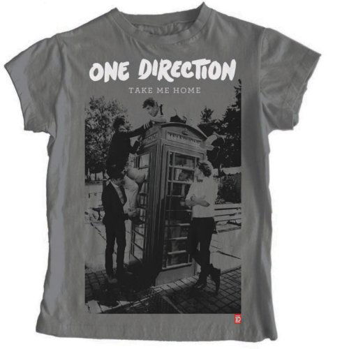 One Direction Ladies T-Shirt: Take Me Home Album (Skinny Fit) - One Direction - Produtos - Global - Apparel - 5055295350151 - 